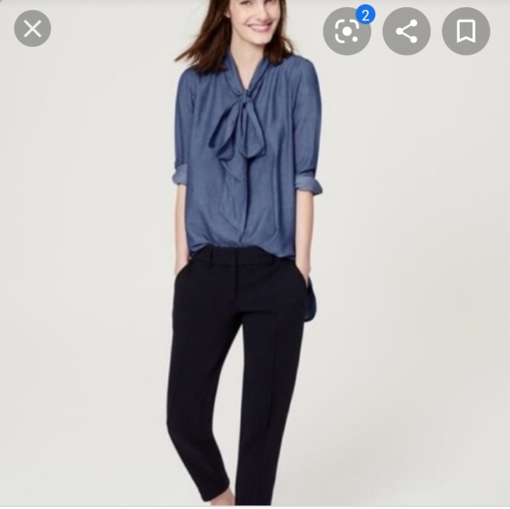 Ann Taylor Chambray Blouse